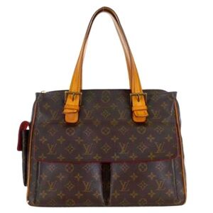 🥳BROWN LOUIS VUITTON MONOGRAM MULTIPLI-CITÉ BAG.